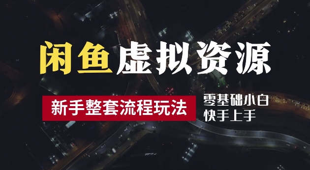 2024最新闲鱼虚拟资源玩法，养号到出单整套流程，多管道收益，每天2小时月收入过万【揭秘】——生财有道创业网-生财有道