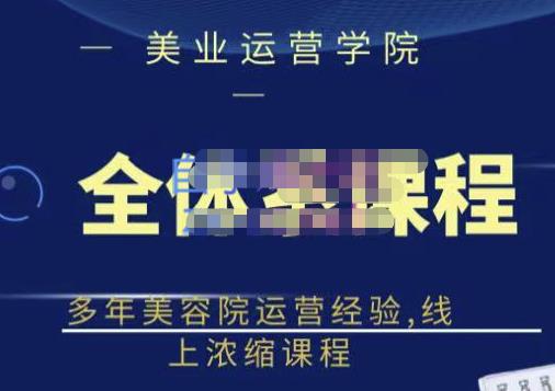 郑芳老师·网红美容院全套营销落地课程，多年美容院运营经验，线上浓缩课程-生财有道