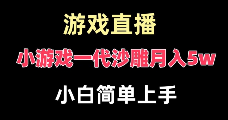 玩小游戏一代沙雕月入5w，爆裂变现，快速拿结果，高级保姆式教学【揭秘】-生财有道