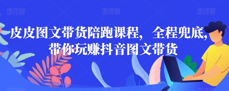 皮皮图文带货陪跑课程，全程兜底，带你玩赚抖音图文带货-生财有道