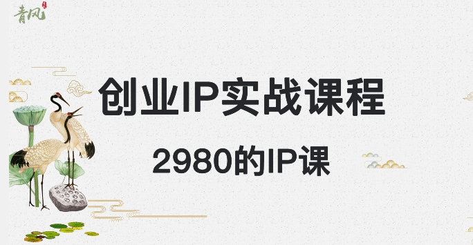 外边卖2980的创业IP课程，做私域月入5w+-生财有道