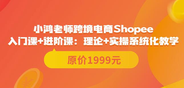 鸿老师跨境电商Shopee入门课+进阶课：理论+实操系统化教学（原价1999）-生财有道