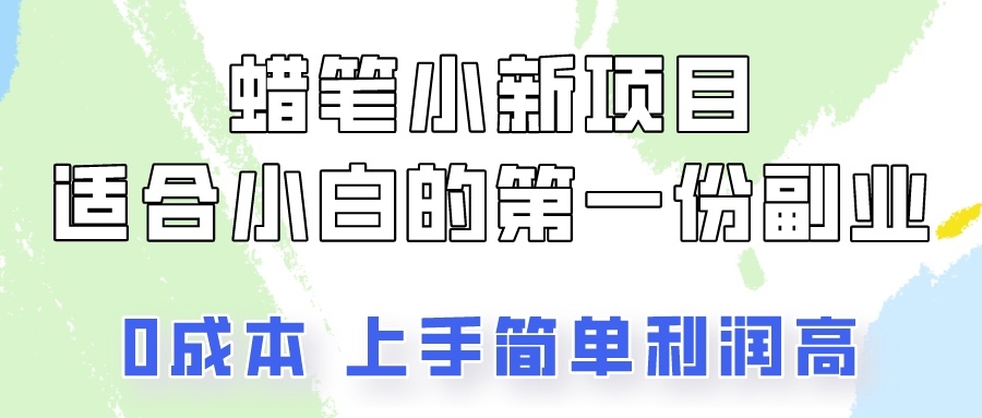 蜡笔小新项目拆解，0投入，0成本，小白一个月也能多赚3000+-生财有道