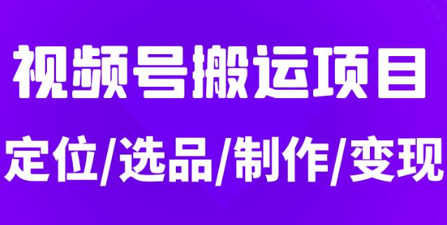 从0到1玩转视频号，月入5位数的视频号搬运项目，定位+选品+制作+变现全流程-生财有道