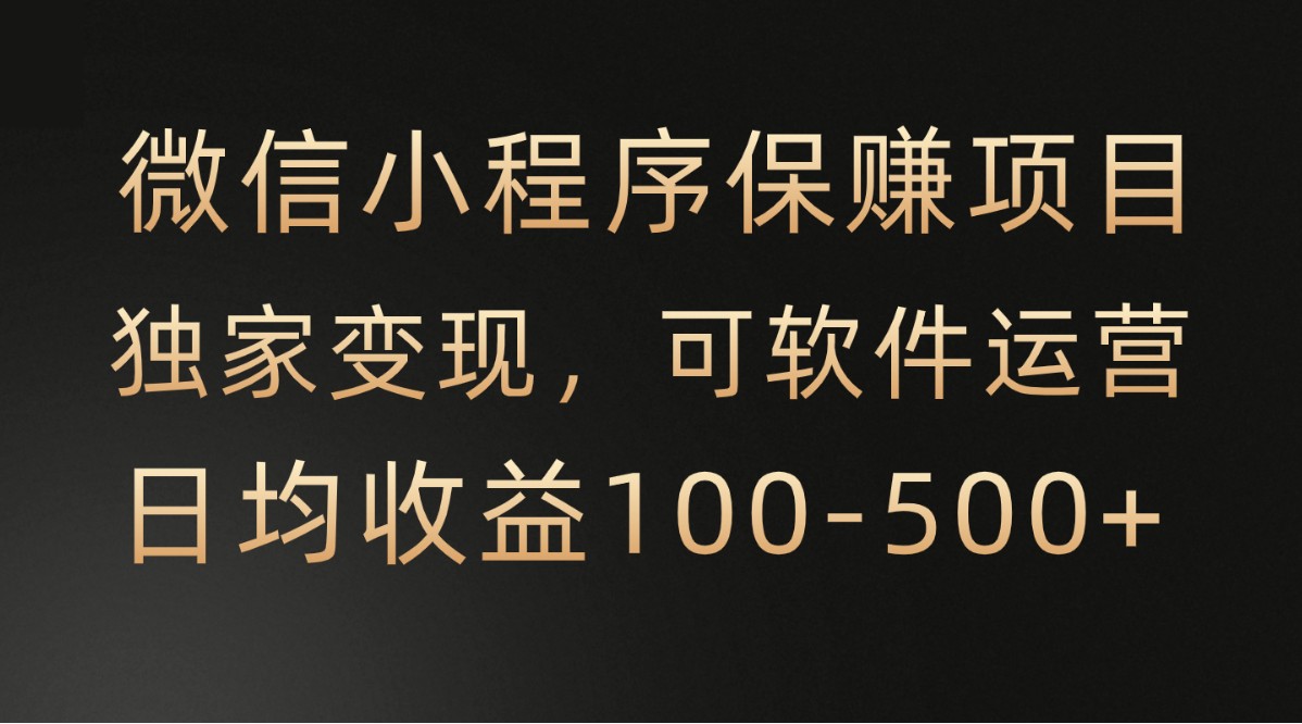 腾讯官方项目，可软件自动运营，稳定有保障，时间自由，永久售后，日均收益100-500+-生财有道