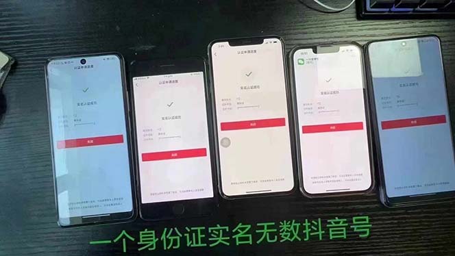 抖音无限实名技术：一个SFZ号码可以十名无数个抖音账号，具体自己实操-生财有道