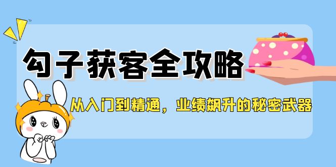 从入门到精通，勾子获客全攻略，业绩飙升的秘密武器-生财有道