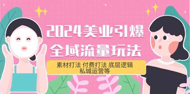 2024美业引爆全域流量玩法，素材打法 付费打法 底层逻辑 私城运营等(31节)-生财有道