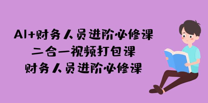 （7093期）AI + 财务人员进阶必修课二合一视频打包课，财务人员进阶必修课-生财有道