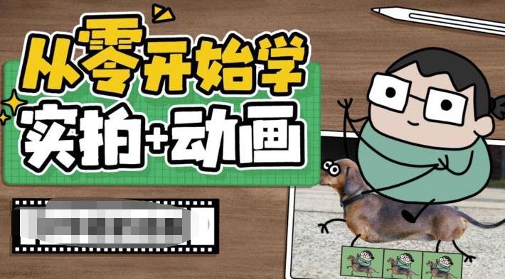 （6570期）从零开始学实拍加动画，实拍加动画创意教程（49节视频课）-生财有道