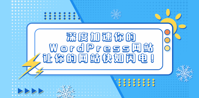 （6502期）深度加速你的WordPress网站，让你的网站快如闪电！-生财有道