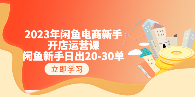 （6471期）2023年闲鱼电商新手开店运营课：闲鱼新手日出20-30单（18节-实战干货）-生财有道