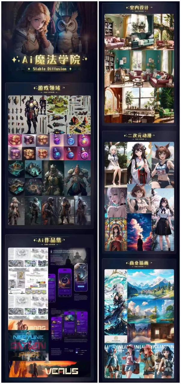 （6339期）Ai魔法绘画 Stable Diffusion专业课 高效辅助Ui/运营作品集 0到精通系统课-生财有道