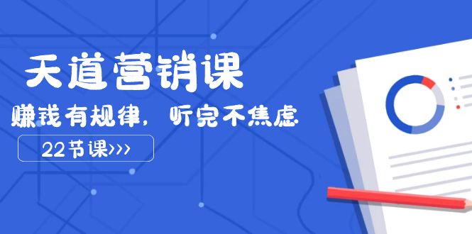 （7848期）天道-营销课2023，赚钱有规律，听完不焦虑（22节课）-生财有道