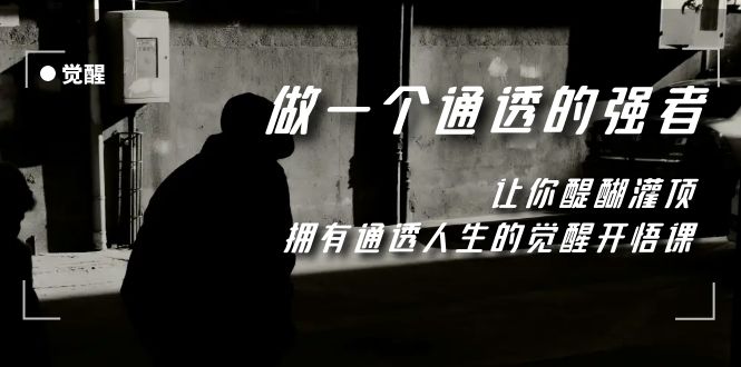 （7696期）觉醒-做一个通透强者，让你醍醐灌顶，拥有通透人生，掌握强大的秘密-生财有道