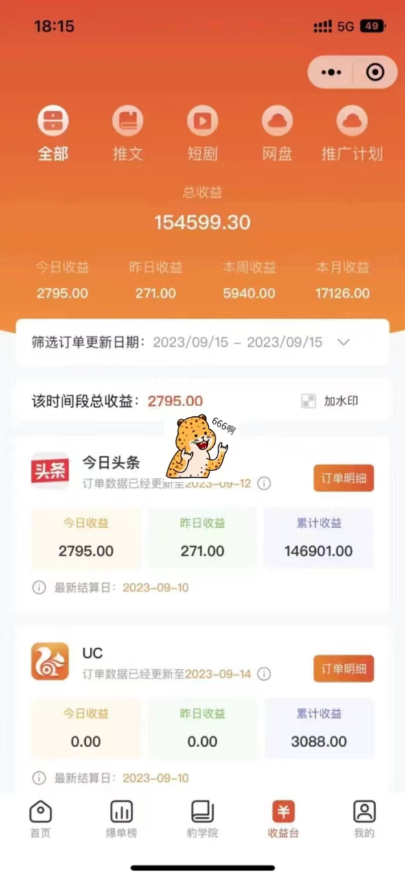 （7325期）最新右豹地铁跑酷小说推文变现，日入2000+（附1058G素材）-生财有道