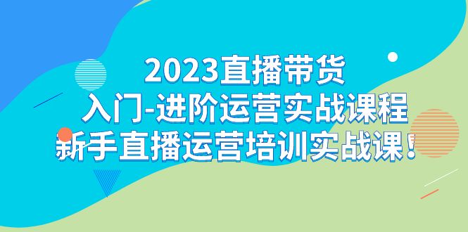 （7162期）2023直播带货入门-进阶运营实战课程：新手直播运营培训实战课！-生财有道