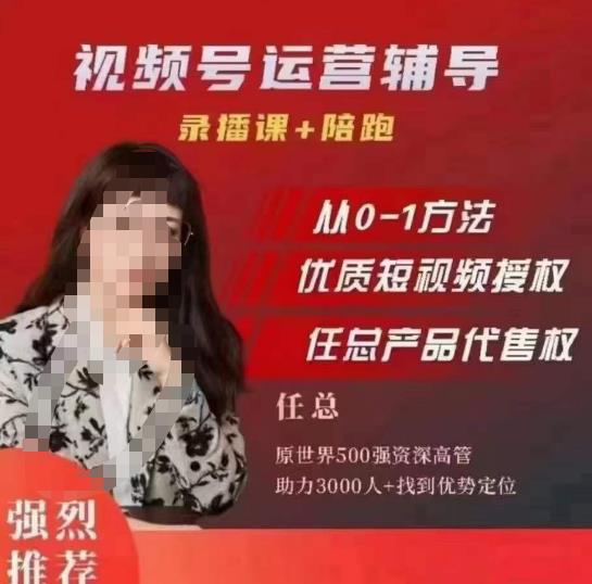 任姐视频号运营，懂老板的任总视频号短视频运营，从0到1做视频号课程-生财有道