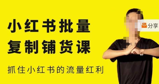 张宾·小红书批量复制铺货课，小红书0-1快速起号变现玩法，抓住小红书的流量红利（更新2023年3月）-生财有道