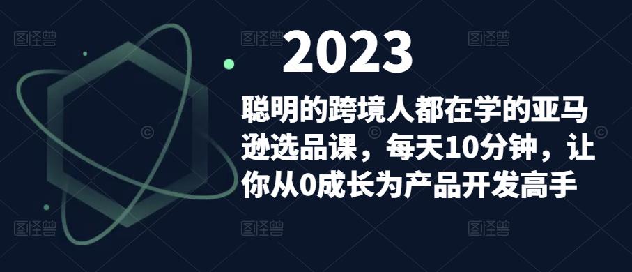 聪明的跨境人都在学的亚马逊选品课，每天10分钟，让你从0成长为产品开发高手-生财有道