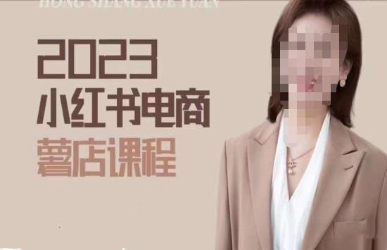 2023小红书电商课，新手小白从0~1玩转小红书薯店电商-生财有道