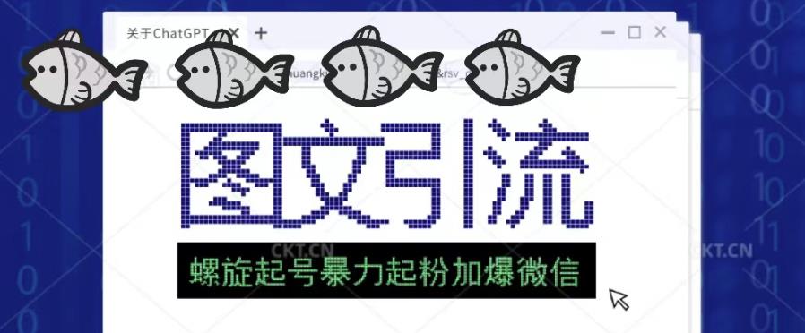 2023年价值1980的图文引流创业粉螺旋起好技术暴力起粉加爆微信-生财有道