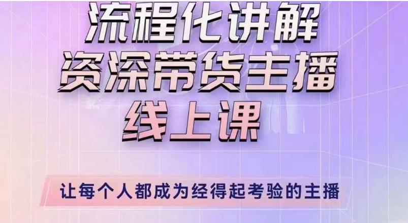 婉婉主播拉新实操课（新版）流程化讲解资深带货主播，让每个人都成为经得起考验的主播-生财有道