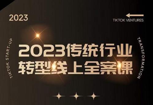 数据哥2023传统行业转型线上全案课，2023年传统行业如何转型线上，线上创业/传统转型避坑宝典-生财有道