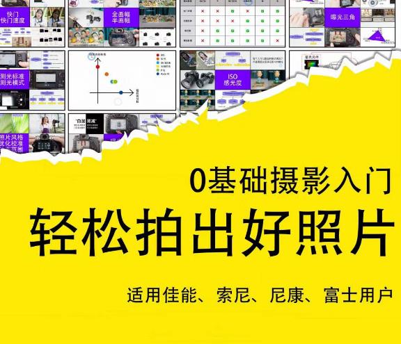 0基础摄影入门，轻松拍出好照片（适用佳能、索尼、尼康、富士用户）-生财有道