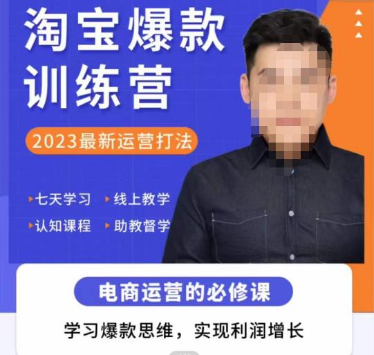 爱上黄昏·淘宝爆款训练营，2023最新运营打法，学习爆款思维，实现利润增长-生财有道