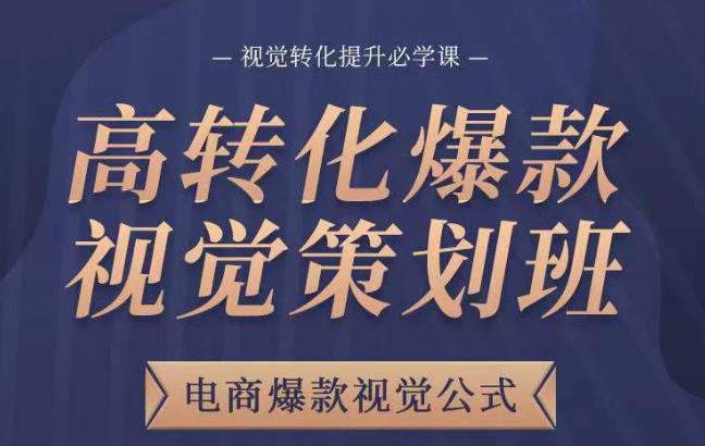 高转化爆款视觉策划班，电商爆款视觉公式，视觉转化提升必学课-生财有道