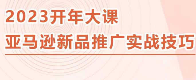 2023亚马逊新品推广实战技巧，线下百万美金课程的精简版，简单粗暴可复制，实操性强的推广手段-生财有道