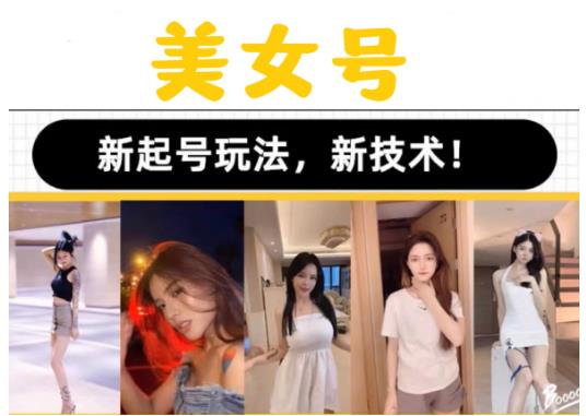 2023抖音快手短视频美女号课程制作玩法教程，美女号搬运新起号玩法，新技术（素材+教程）-生财有道