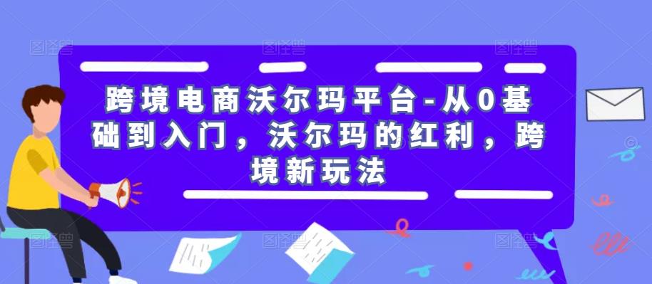 跨境电商沃尔玛平台-从0基础到入门，沃尔玛的红利，跨境新玩法-生财有道