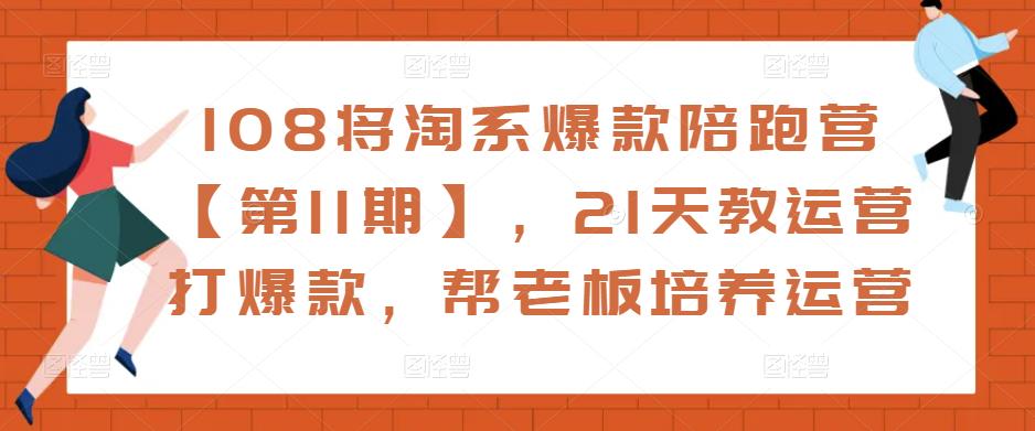 108将淘系爆款陪跑营【第11期】，21天教运营打爆款，帮老板培养运营-生财有道