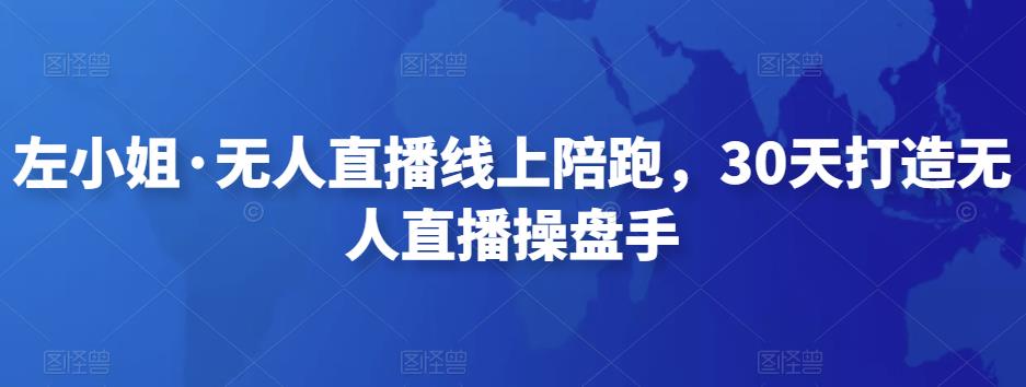 左小姐·无人直播线上陪跑，30天打造无人直播操盘手-生财有道