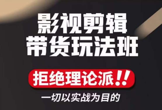影视剪辑带货实操课，拒绝理论派，一切以实战为目的-生财有道