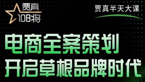 贾真老师的半天大课，电商全案策划，全程打开自己后台店铺讲这个案例-生财有道