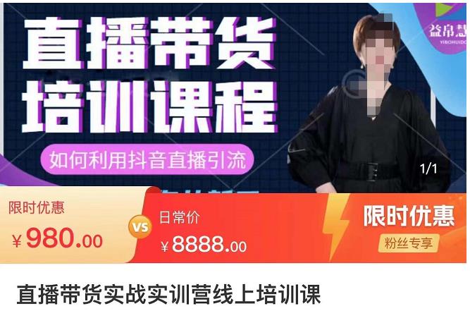 直播带货实训营：话术技巧+销售技巧+底层数据逻辑快速开启直播带货之路-生财有道