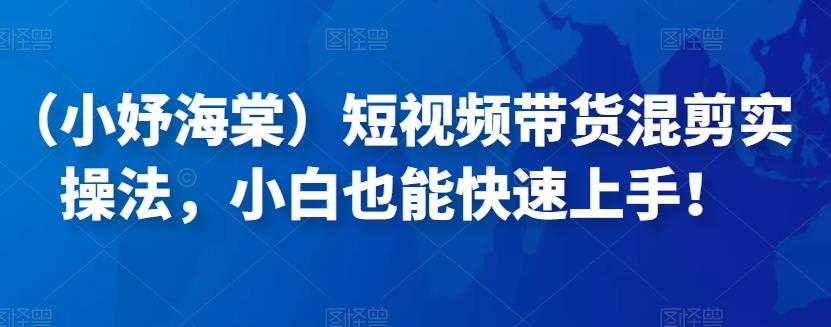（小妤海棠）短视频带货混剪实操法，小白也能快速上手！-生财有道