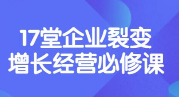 张琦《盈利增长17堂必修课》企业裂变增长的经营智慧，带你了解增长的本质-生财有道