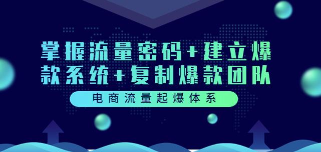电商流量起爆体系：掌握流量密码+建立爆款系统+复制爆款团队（价值599）-生财有道