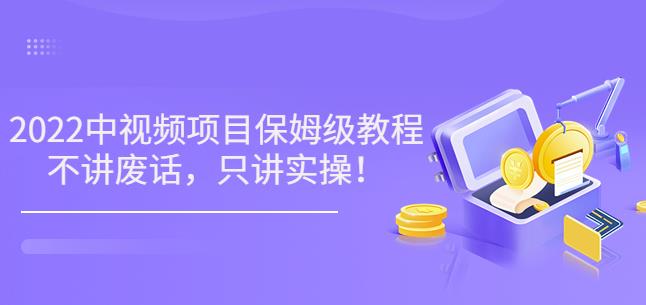 小淘7月收费项目《2022玩赚中视频保姆级教程》不讲废话，只讲实操（10节课)-生财有道