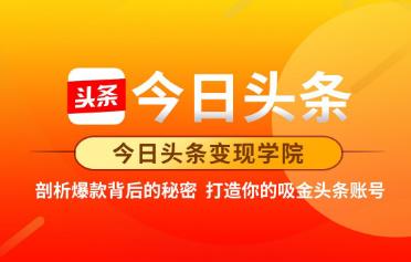 今日头条变现学院·打造你的吸金头条账号，可落地可实操的头条变现方法-生财有道