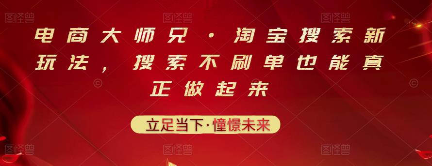 电商大师兄·淘宝搜索新玩法，搜索不刷单也能真正做起来-生财有道