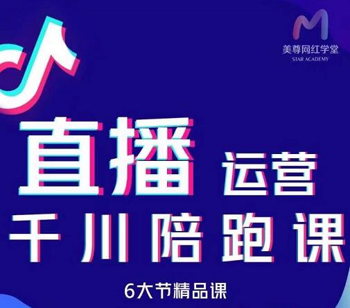 美尊-抖音直播运营千川系统课：直播​运营规划、起号、主播培养、千川投放等-生财有道