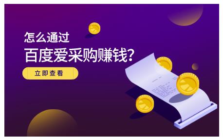 大王·怎么通过百度爱采购赚钱，已经通过百度爱采购完成200多万的销量-生财有道