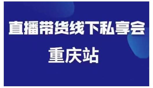 尹晨·直播带货线下私享会重庆站，内容很干货价值999元-生财有道