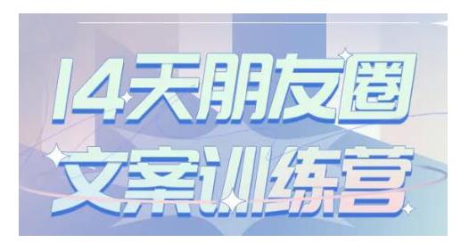 S商学院·14天朋友圈文案训练营，听了就会写，写了就会卖的朋友圈文案课-生财有道
