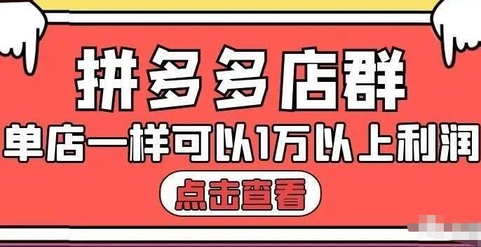 大凯电商·拼多多店群单店一样可以产出1万5以上利润【付费文章】-生财有道